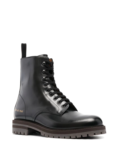 Common Projects Mens Black Other Materials Ankle Boots In Schwarz