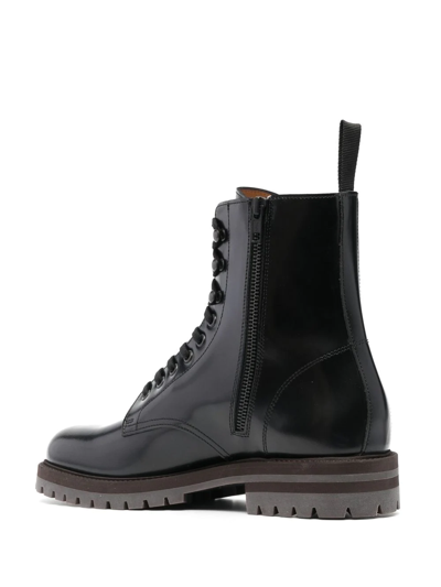Common Projects Mens Black Other Materials Ankle Boots In Schwarz