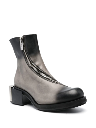 Shop Gmbh Sprayed Riding Ankle Boots In Grau