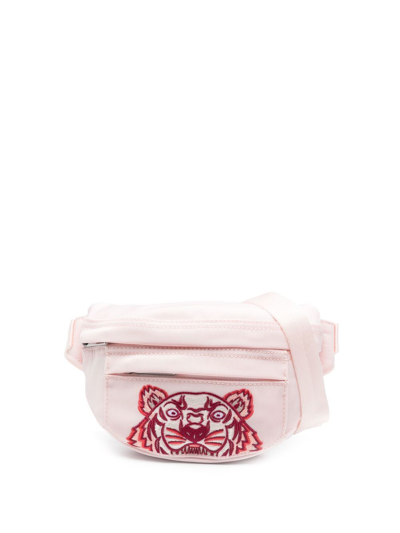 Shop Kenzo Tiger Head Belt Bag In Rosa