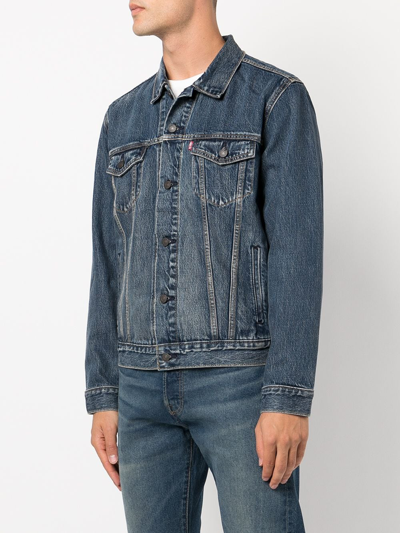 Shop Levi's Trucker Denim Jacket In Blue