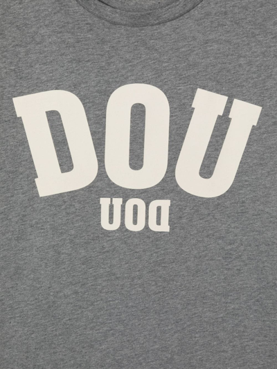 Shop Douuod Logo-print T-shirt In Grau