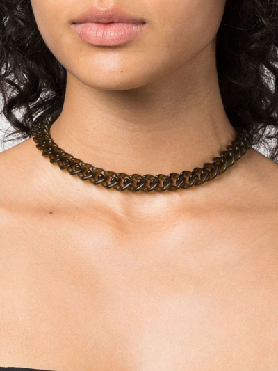 Shop Alyx Seat-belt Choker Necklace In Grün