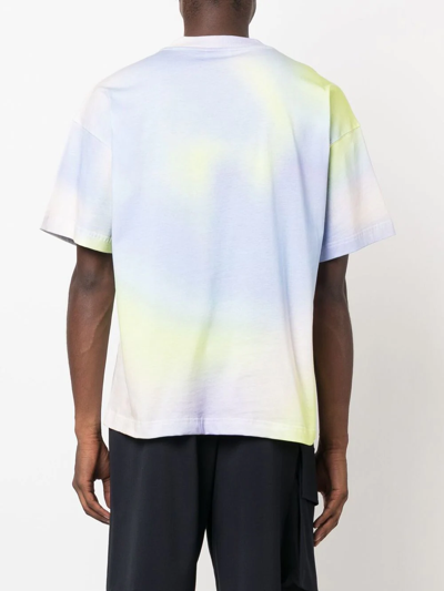 Shop Blue Sky Inn Tie Dye Logo Print T-shirt In Gelb