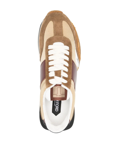 Shop Tom Ford James Low-top Sneakers In Grün