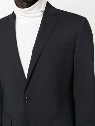 Shop Dsquared2 Virgin-wool Single-breasted Suit In Blau
