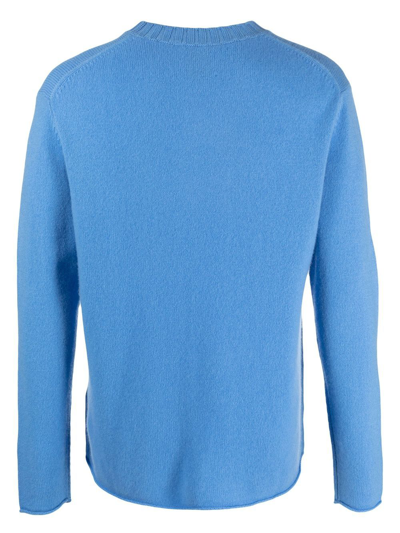 Shop Allude Fine-knit Cashmere Jumper In Blau