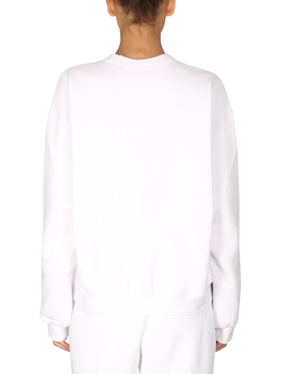 Shop Alexander Wang Sweatshirt With Logo Print In White