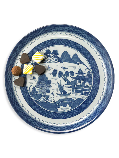 Shop Mottahedeh Blue Canton Porcelain Cake Plate