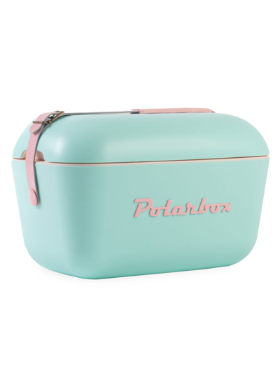 Shop Polarbox Portable Cooler In Cyan Baby Rose