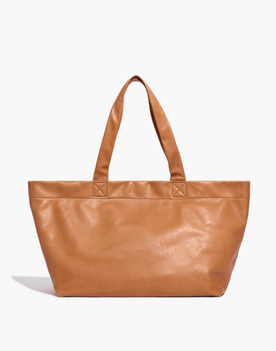 Shop Mw The Piazza Oversized Tote In Timber Beam
