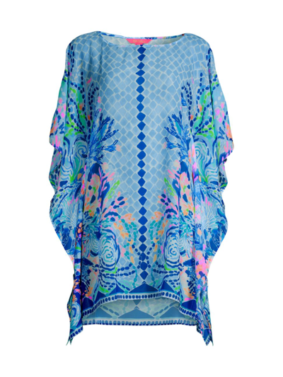Shop Lilly Pulitzer Women's Alvaro Printed Coverup In Neutral