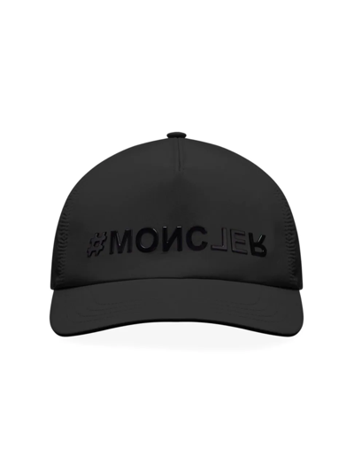 Shop Moncler Women's Day-namic Logo Baseball Cap In Black