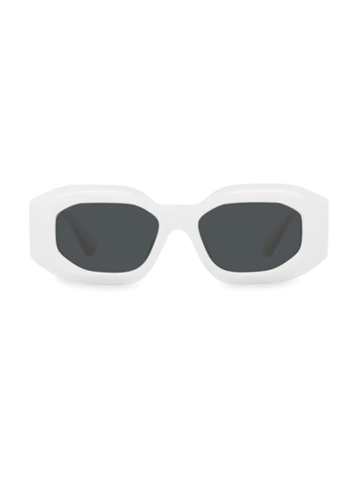 Shop Versace Men's Ve4425u Solid 54mm Acetate Sunglasses In White
