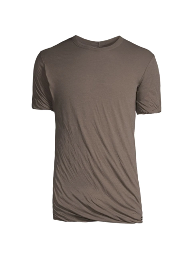 Shop Rick Owens Men's Cotton Short-sleeve T-shirt In Dust