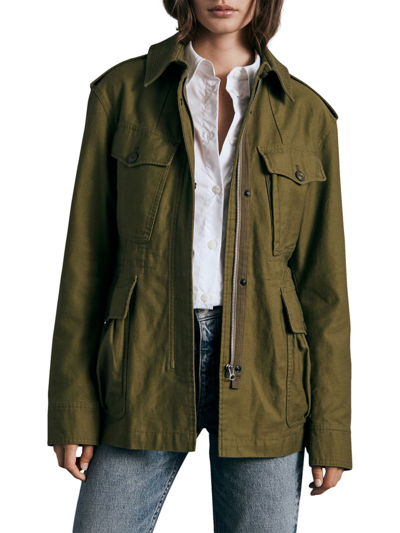 Shop Rag & Bone Women's Icons Lorenz Military Jacket In Army Green