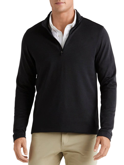 Shop Rhone Men's Commuter Knit Shirt In Black