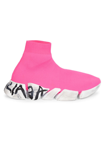 Shop Balenciaga Women's Speed 2.0 Lt Sneakers In Pink
