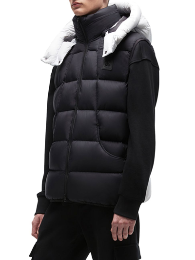 Shop Moose Knuckles Men's Flightweight Bushwick Vest In Black