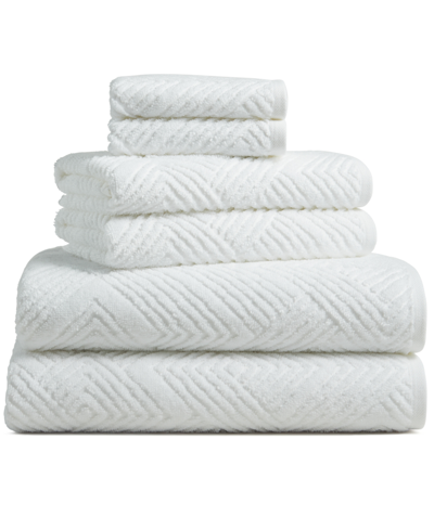 Hotel Collection Axis Carved 6-Pc. Towel Set, Created for Macy's