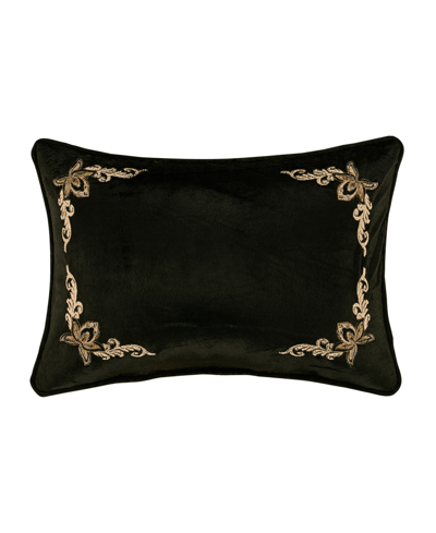 Shop Royal Court Montecito Decorative Pillow, 13" X 19" Bedding In Black