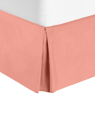 Shop Nestl Bedding Premium Bed Skirt With 14" Tailored Drop, Twin Xl In Misty Rose