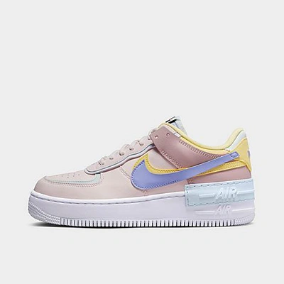 Shop Nike Women's Air Force 1 Shadow Casual Shoes In Light Soft Pink/light Thistle