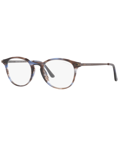 Shop Giorgio Armani Men's Sunglasses, 51 In Striped Blue