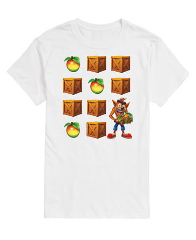 Shop Airwaves Men's Crash Bandicoot Crates And Apples T-shirt In White