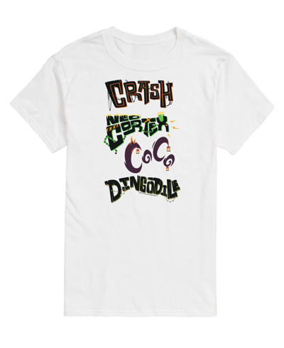 Shop Airwaves Men's Crash Bandicoot Characters T-shirt In White