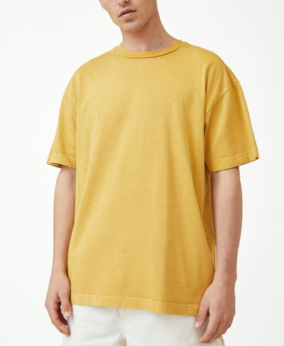 Shop Cotton On Men's Heavy Weight T-shirt In Wash Gold-tone