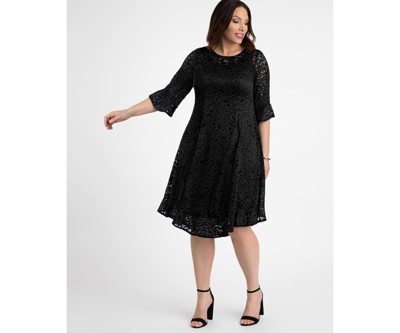 Shop Kiyonna Women's Plus Size Livi Lace Dress In Black