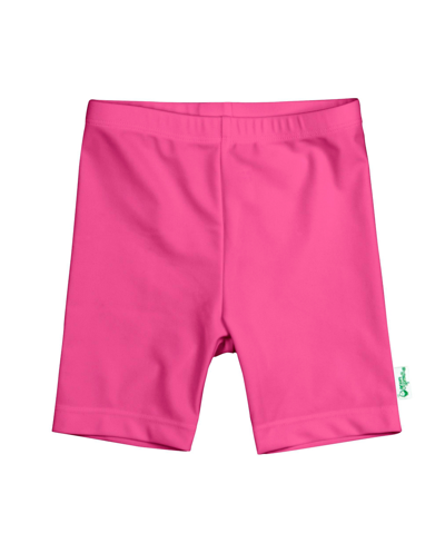 Shop Green Sprouts Baby Girls Swim Sun Shorts Upf 50 In Hot Pink
