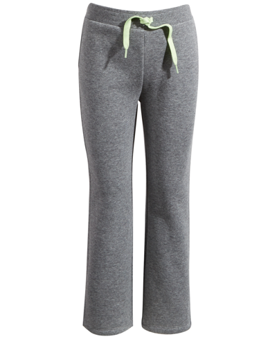Shop Id Ideology Toddler & Little Girls Pintuck Flared Sweatpants, Created For Macy's In Stormy Hthr