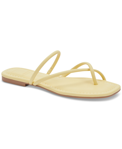Shop Dolce Vita Women's Leanna Strappy Flat Sandals Women's Shoes In Daffodil