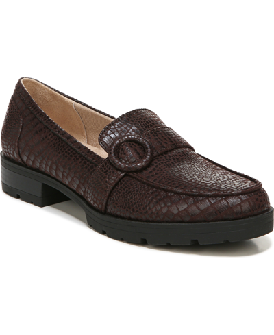 Shop Lifestride Lolly Slip-ons In Chocolate Croco Fabric