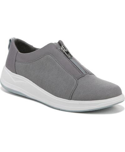 Shop Bzees Take It Easy Washable Sneakers Women's Shoes In Evening Sky Grey Shimmer Fabric