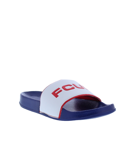 Shop French Connection Men's Kadon Slip On Slide Sandals In White