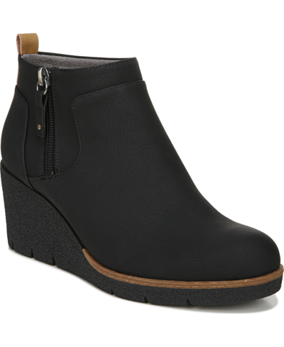 Shop Dr. Scholl's Women's Bianca Booties In Black Faux Leather