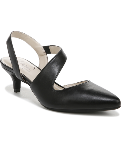 Shop Lifestride Magnetic Pumps In Black Faux Leather