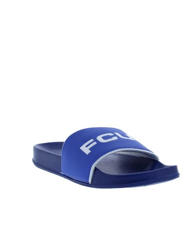 Shop French Connection Men's Kadon Slip On Slide Sandals In Blue