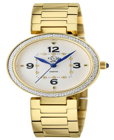 Shop Gevril Women's Piemonte Swiss Quartz Gold-tone Stainless Steel Bracelet Watch 36mm