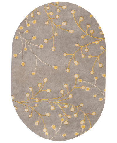Surya Athena Ath-5060 Taupe 8' X 10' Oval Area Rug In Taupe