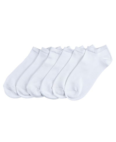 Shop Hue 6 Pack Super-soft Liner Socks In White