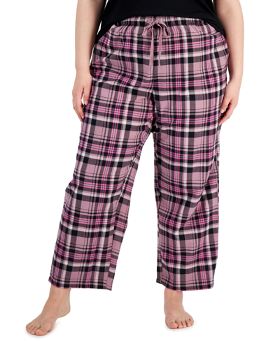 Jenni Plus Size Printed Wide-leg Pajama Pants, Created For Macy's In ...