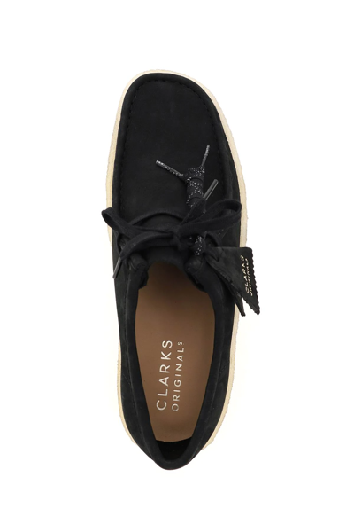 Shop Clarks Wallabee Cup Lace-up Shoes In Black