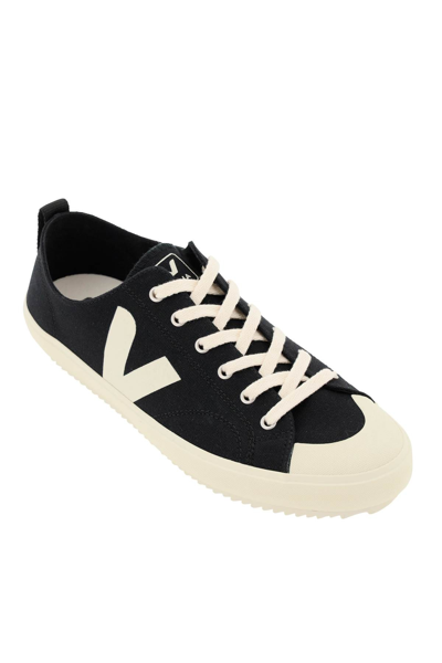 Shop Veja Nova Canvas Sneakers In Black