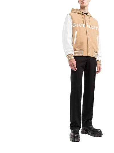 Shop Givenchy Men's Beige Wool Outerwear Jacket