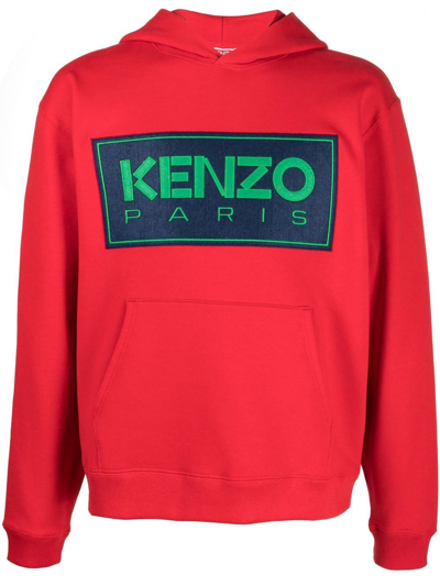 Shop Kenzo Men's Red Cotton Sweatshirt