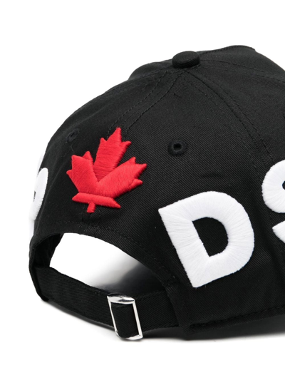Shop Dsquared2 Logo-embroidered Baseball Cap In Black